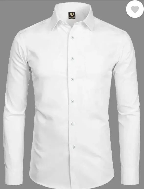 white shirt for blazer wear solid white shirt