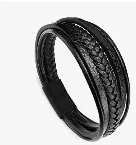 Black bracelet for men cool bracelet for men