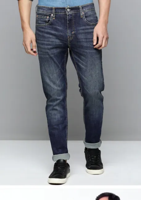 blue dark blue mix jeans for men