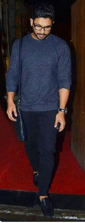 Peaceful outfit for normal occasions by Allu Arjun