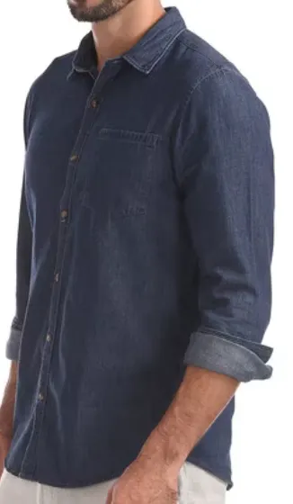 denim shirt for men blue jeans shirt