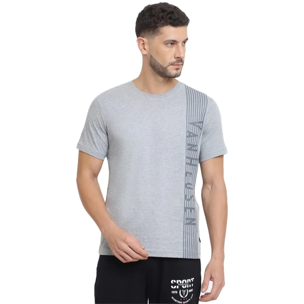 van Heusen half sleeves round neck T shirt for men