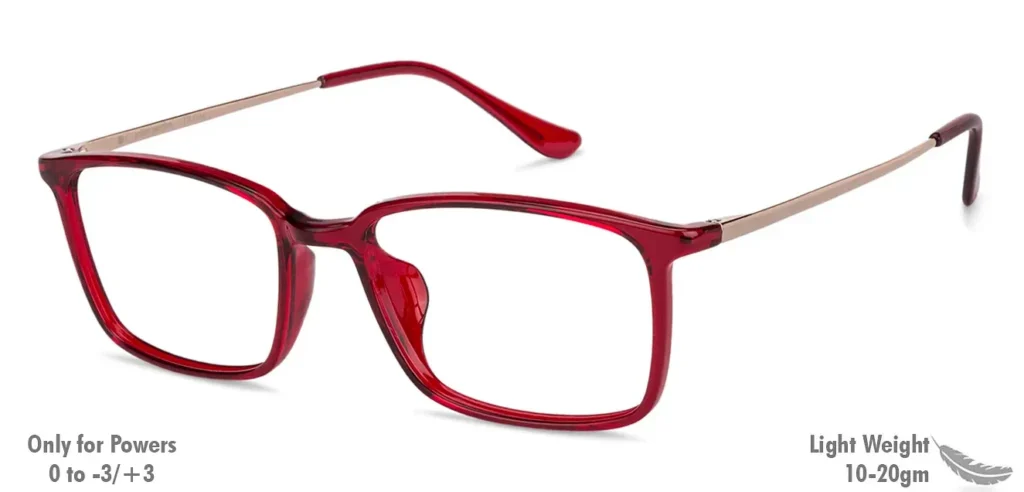 Glasses for men red frame
