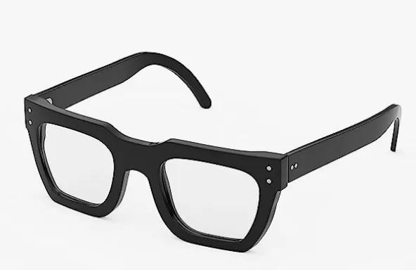 Glasses with a transparent lens for outing