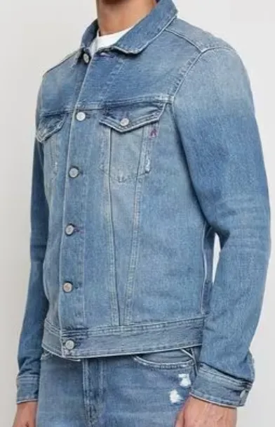 Denim jacket blue in colour for men