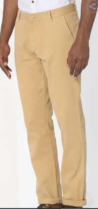 Brown pant for men small beige colour