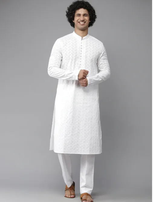 White Kurta for special occasions