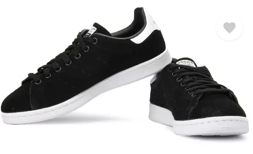 Black sneakers for men white sole