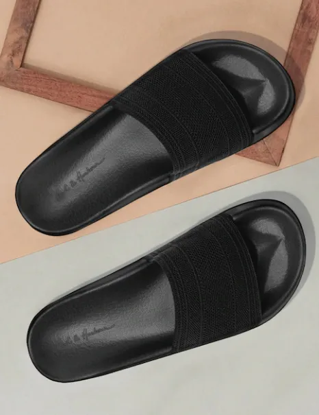 Black flip flops for men cool flip flops