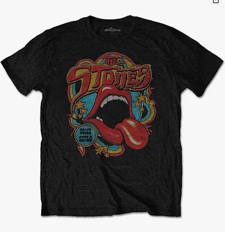 Black half sleeves T shirt with some art on it