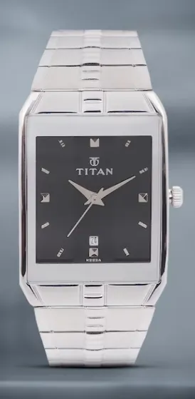 titan Watch for men rectangular in shape