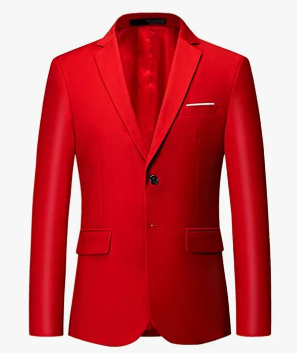 Red cool blazer for men
