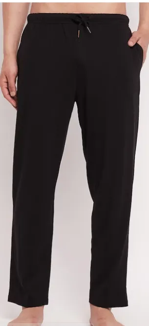 Black gym trouser for men