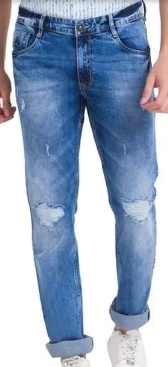 Blue jeans small ripped