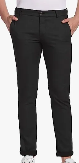 Black trouser for office for men