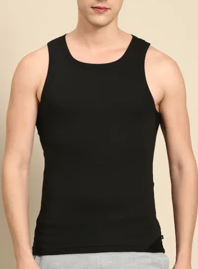 Black vest for men for gym