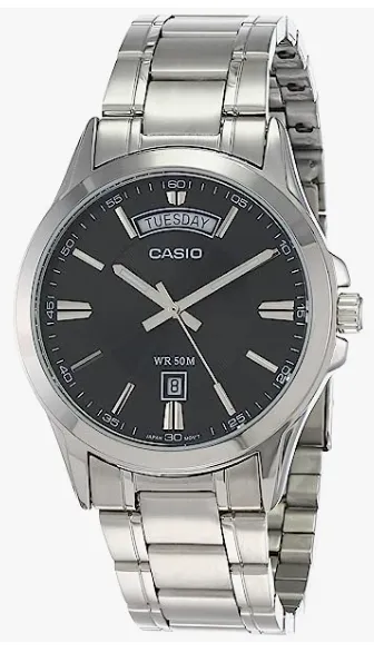 Casio silver watch for men