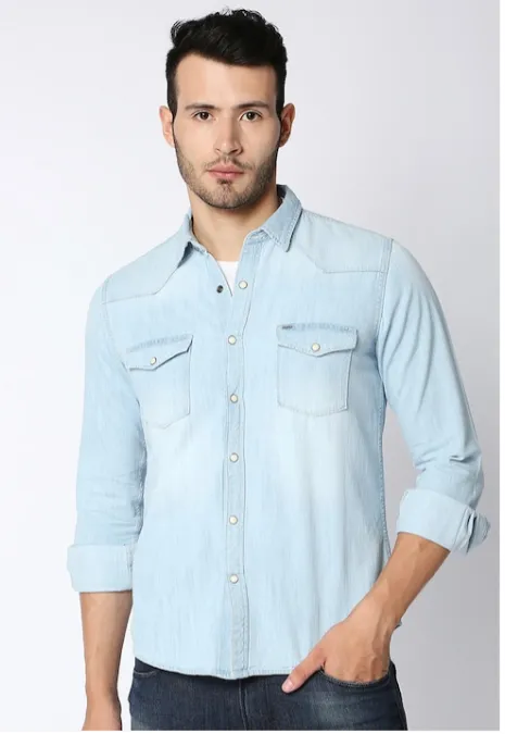 jeans shirt for men cool look