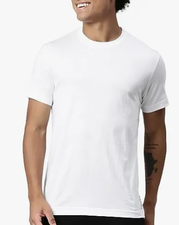 white half sleeve tshirt for men