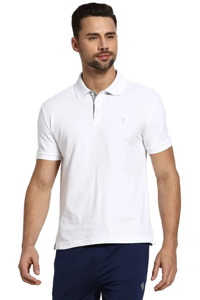 white collar half sleeve tshirt for men