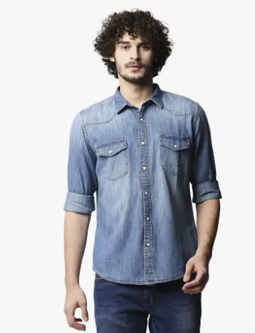 A jeans shirt for men combination